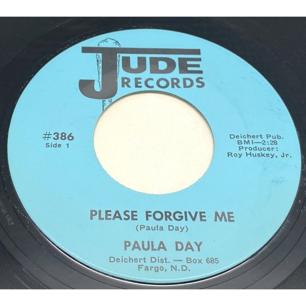 Paula Day Please Forgive Me / Ich Liebe Dich 45 Vinyl 70s Country Folk Jude 386